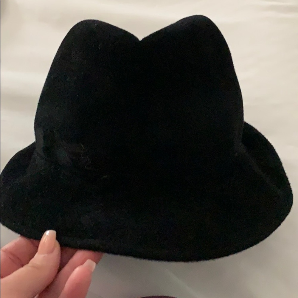 Eugenia Kim black velvet Fedora